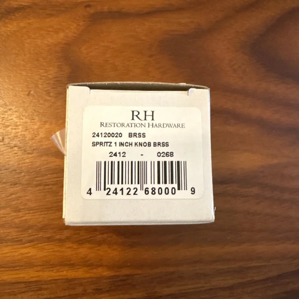 RH Spritz Knob – Lacquered Burnished Brass (1